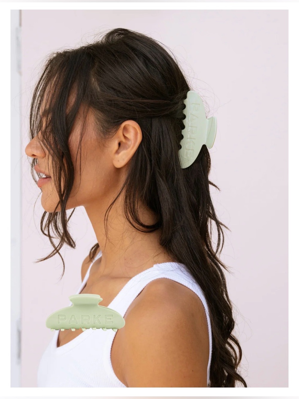 PARKE Seafoam Claw Clip💚
